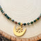 Adinkra Gemstone Choker | Indian Agate Gemstone Necklace | Boho Necklace