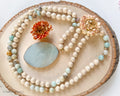 "Grounded" Gemstone Necklace | Long-Beaded Necklace