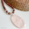 "Mother's Love" Rose Quartz and Wood Beaded Necklace | 14kt Gold-Filled or Sterling Silver