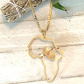 Center of My Eye- Africa and Citrine Gemstone Necklace | Only 3 Made