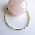 amazonite sterling silver anklet